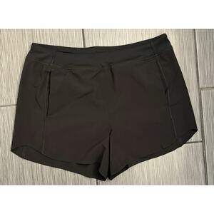 Athleta Girl Black Brief Lined Microfiber Shorts Size XXL (16)
